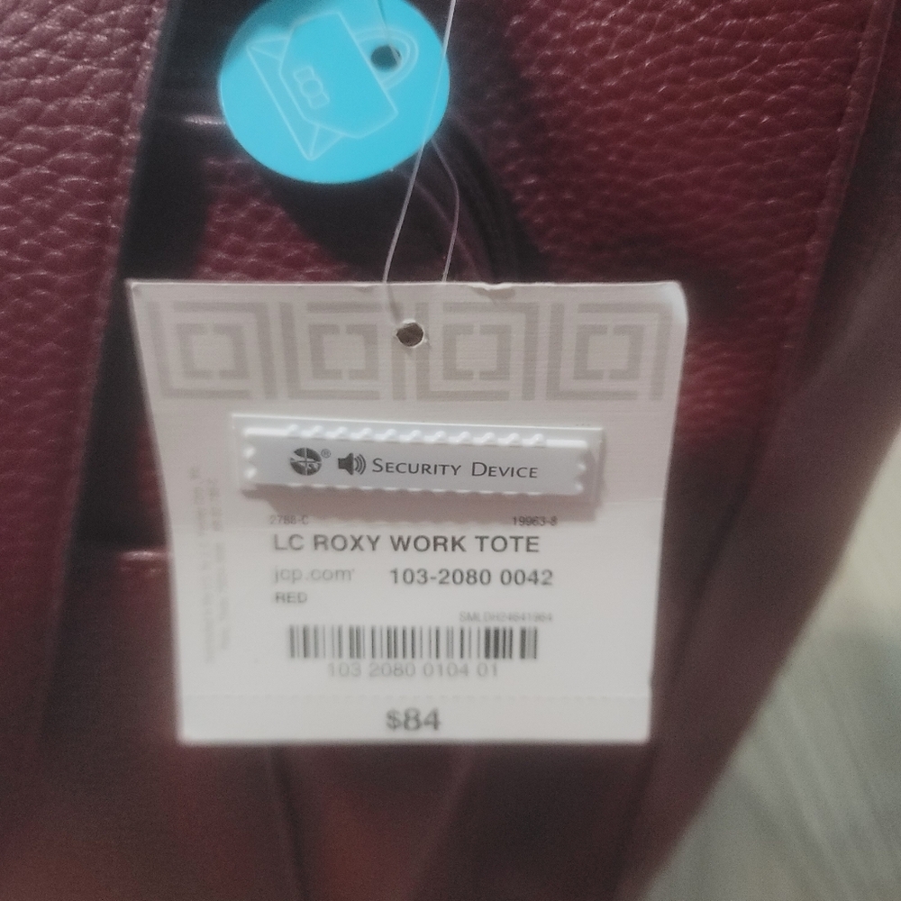 Liz Claiborne Roxy work tote red - Picture 4 of 7